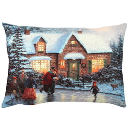 Aberto Design Cojín Multicolor 33 x 48 cm con Relleno de Silicona